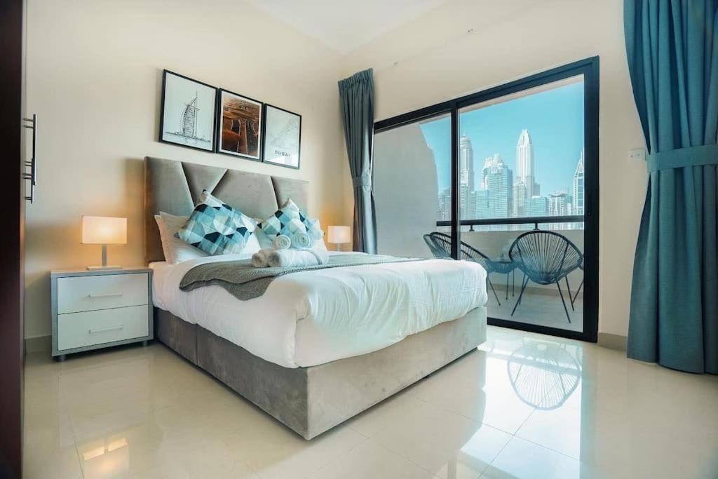 Luxury Apartment With Full Marina Views And Swimming Pool 迪拜 外观 照片